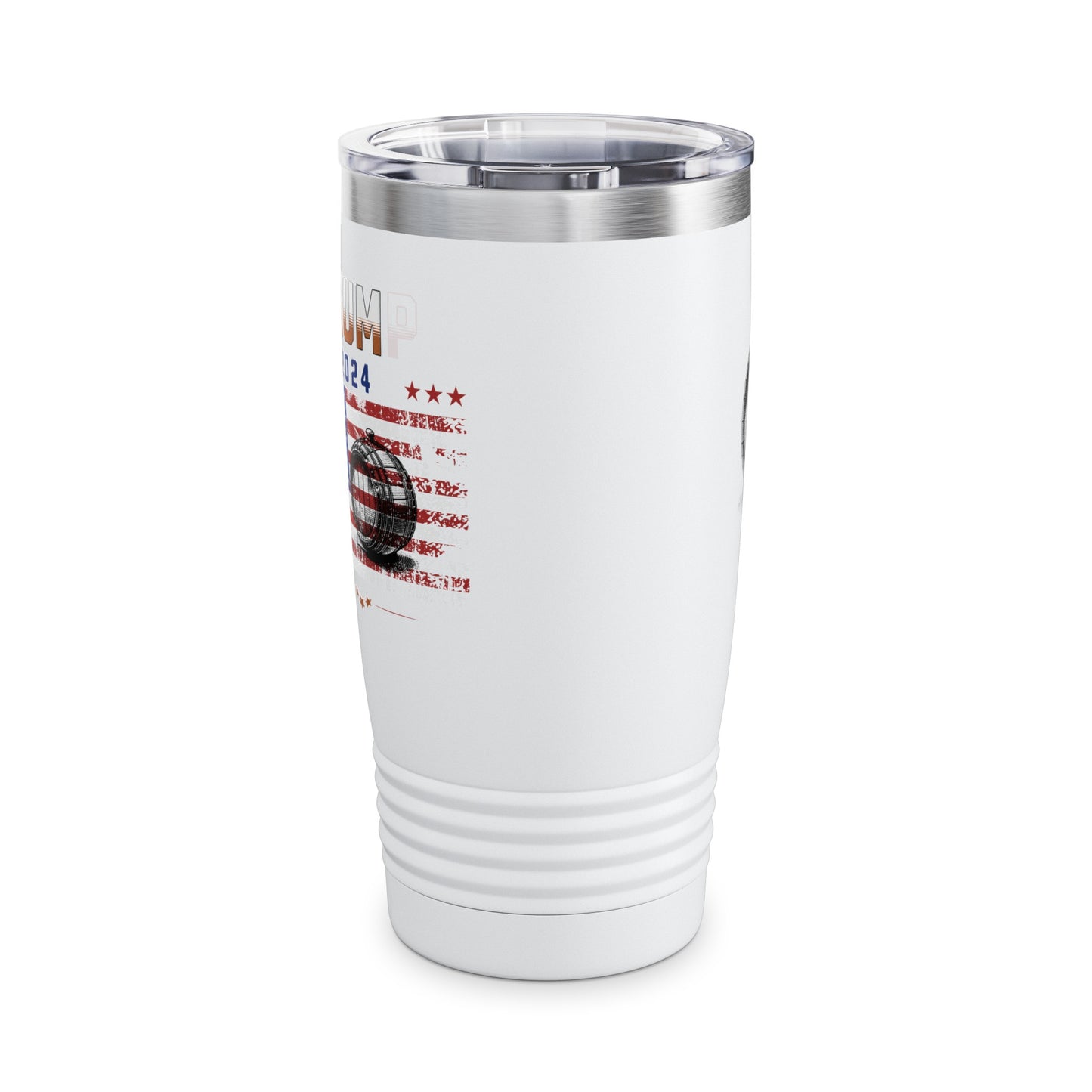 Rum 2024 Ringneck Tumbler, 20oz Trump Funny White/Stainless