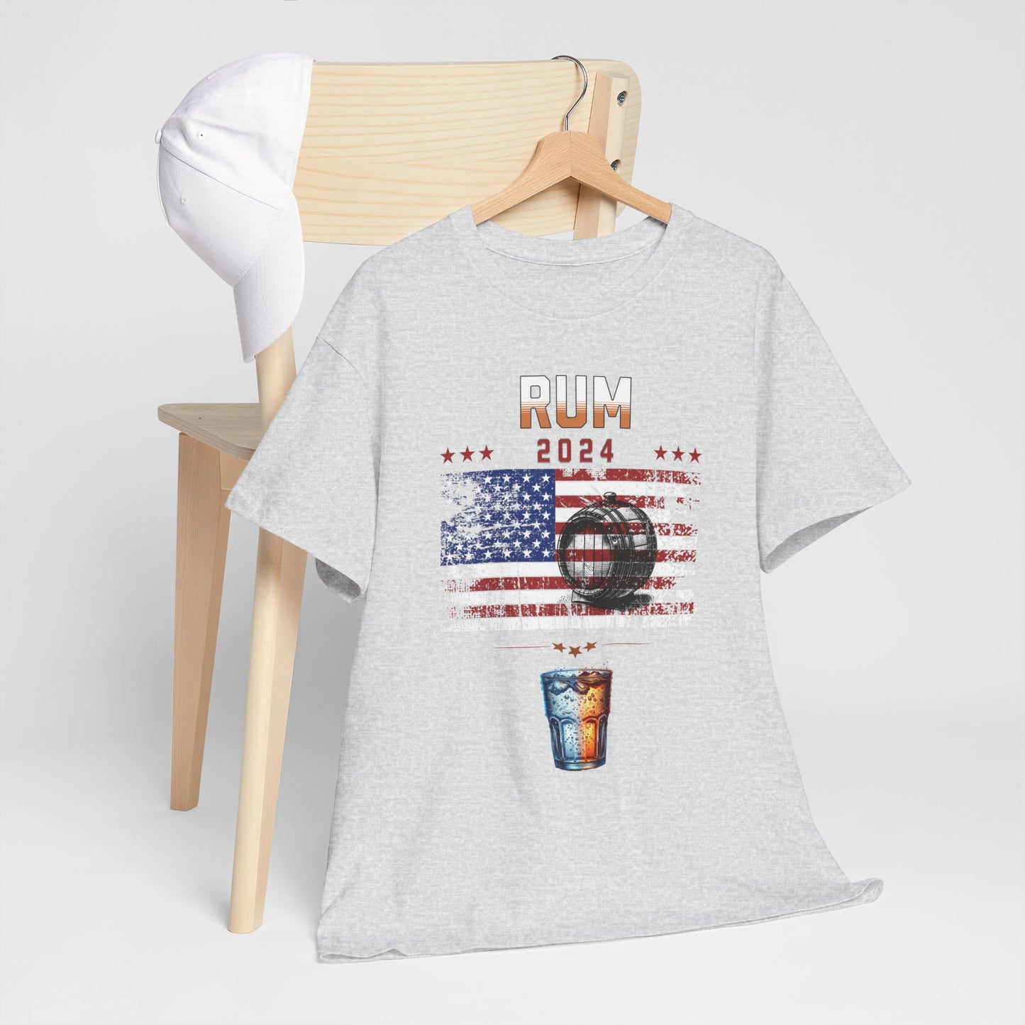 2024 tRUMp Election Season Drink Rum Barrel Funny Novelty Tee Shirt (FRONT)