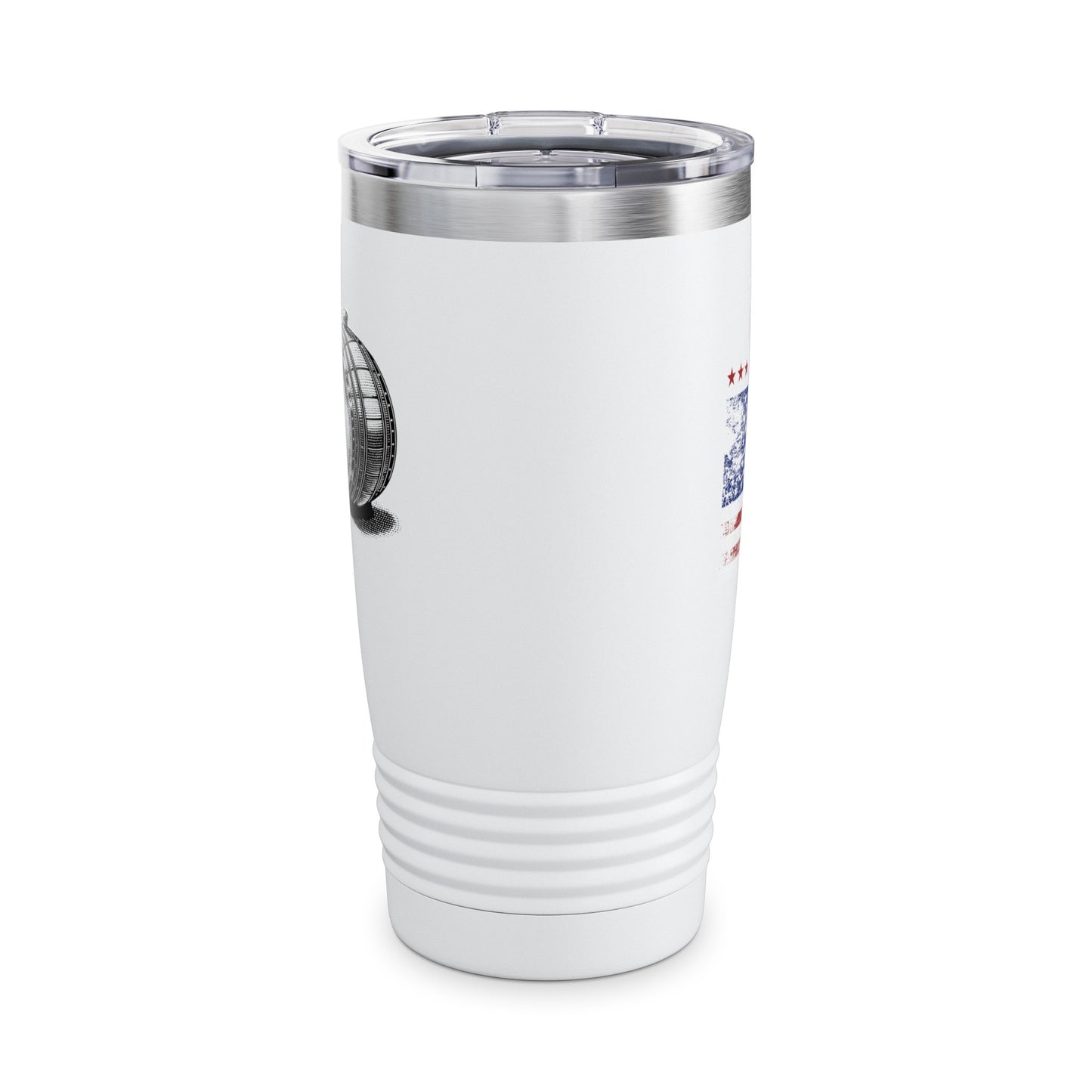 Rum 2024 Ringneck Tumbler, 20oz Trump Funny White/Stainless