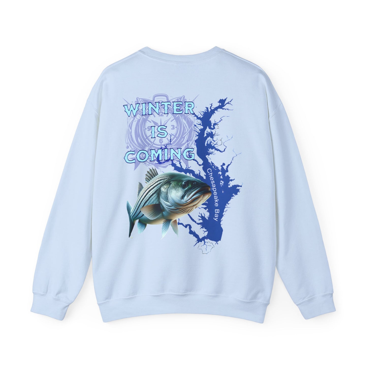 Chesapeake Bay Fishing Crewneck Sweatshirt