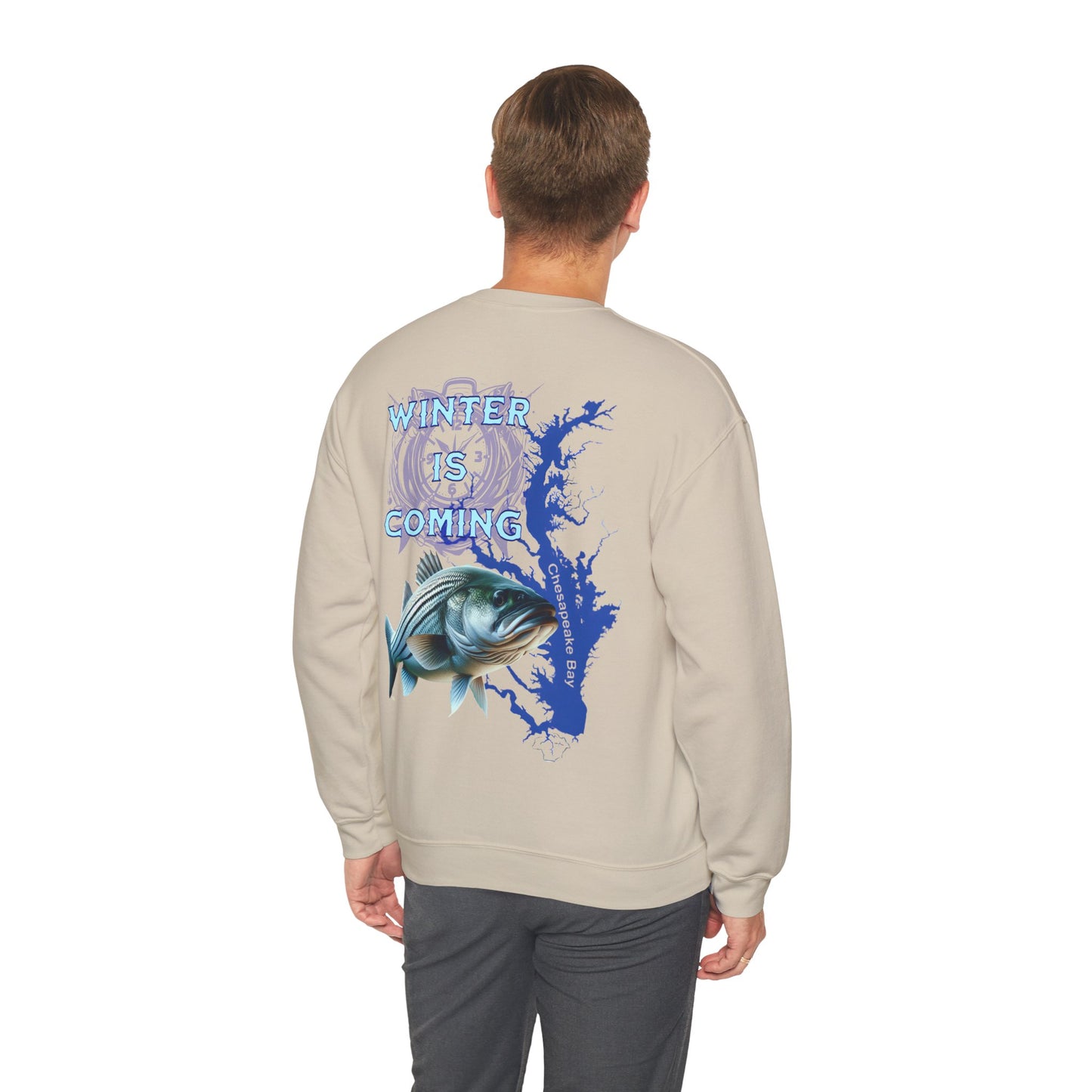 Chesapeake Bay Fishing Crewneck Sweatshirt