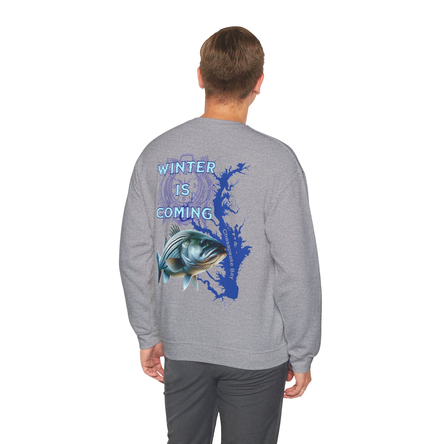 Chesapeake Bay Fishing Crewneck Sweatshirt