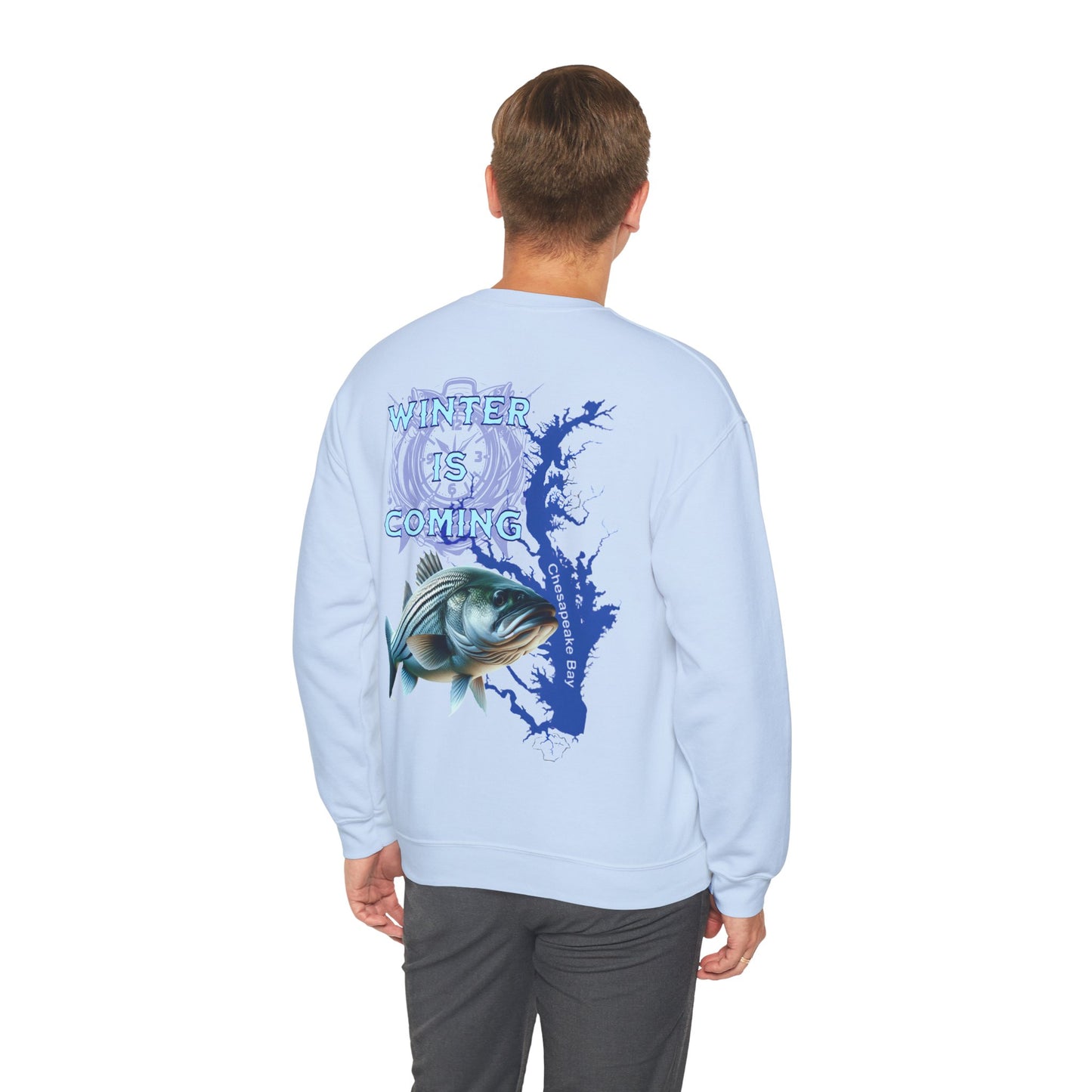 Chesapeake Bay Fishing Crewneck Sweatshirt