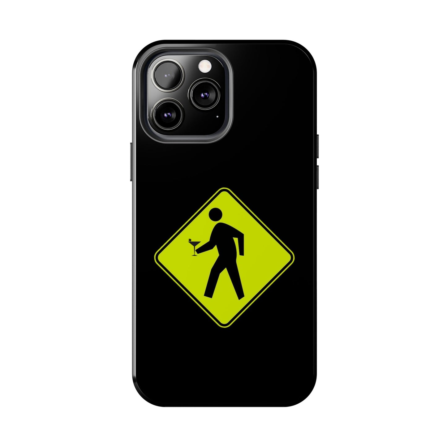 Pedestrian Crossing with Adult Beverage Tipsy  Martini Glass Hand Tough Case