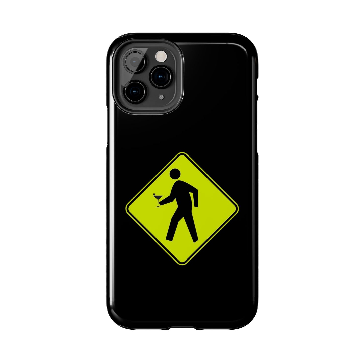 Pedestrian Crossing with Adult Beverage Tipsy  Martini Glass Hand Tough Case