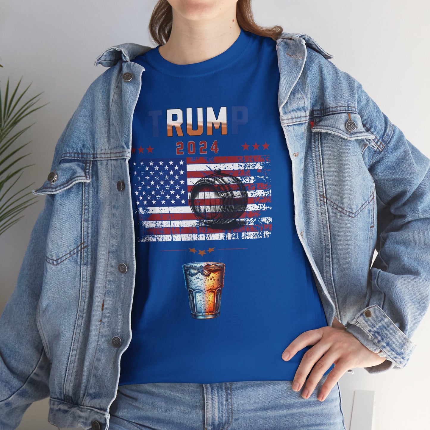 2024 tRUMp Election Season Drink Rum Barrel Funny Novelty Tee Shirt (FRONT)