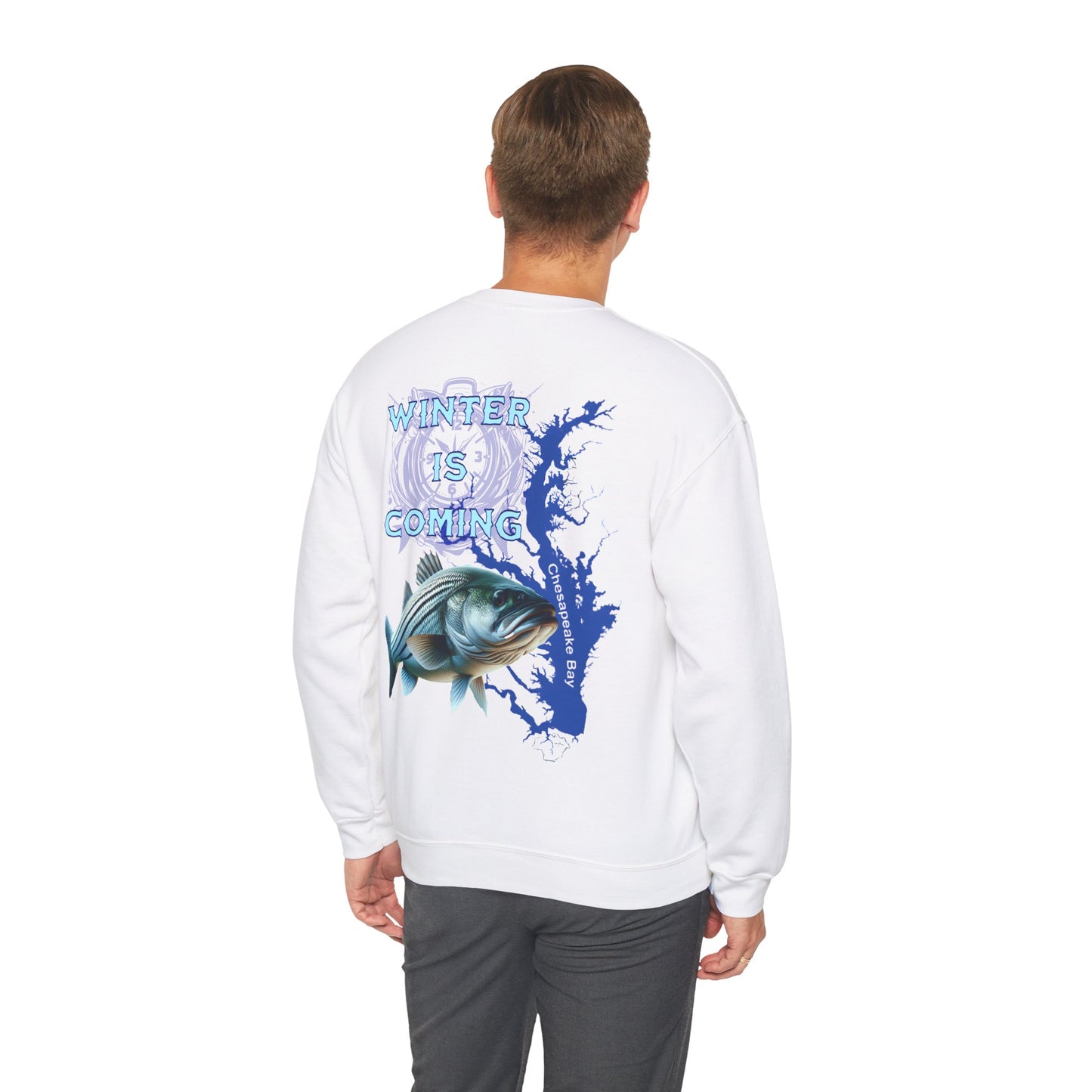 Chesapeake Bay Fishing Crewneck Sweatshirt