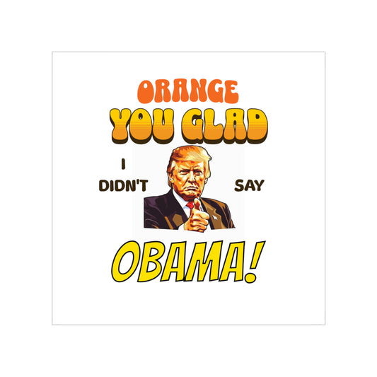 Trump  Funny Orange