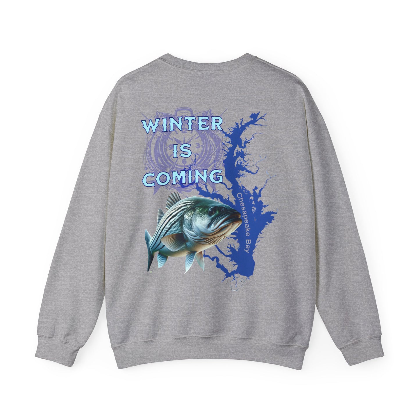 Chesapeake Bay Fishing Crewneck Sweatshirt