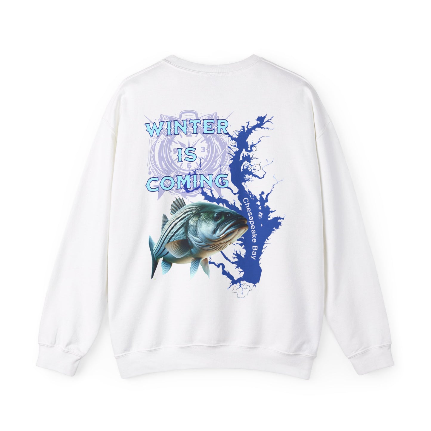 Chesapeake Bay Fishing Crewneck Sweatshirt