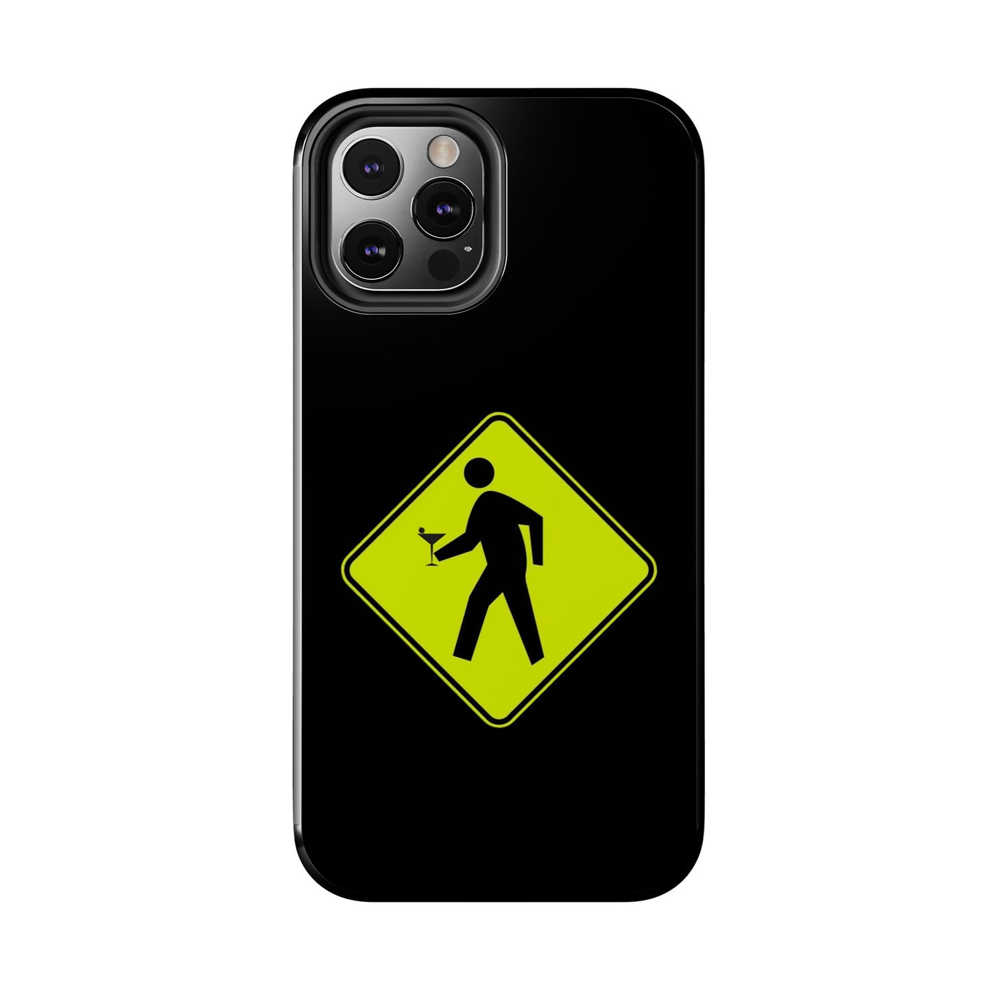 Pedestrian Crossing with Adult Beverage Tipsy  Martini Glass Hand Tough Case