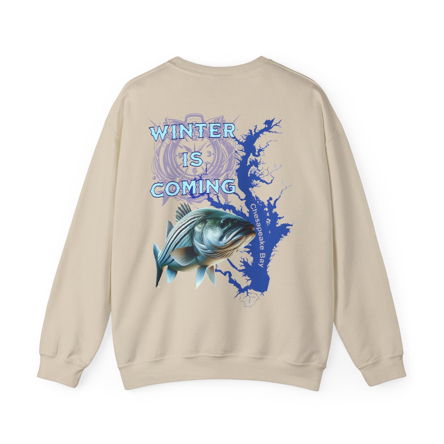 Chesapeake Bay Fishing Crewneck Sweatshirt