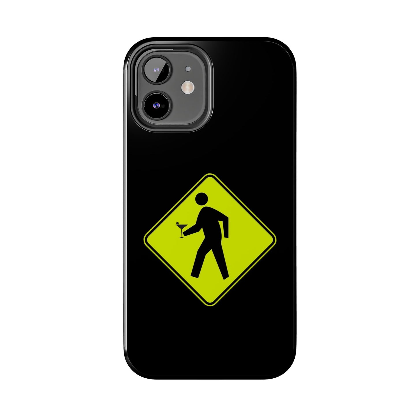 Pedestrian Crossing with Adult Beverage Tipsy  Martini Glass Hand Tough Case