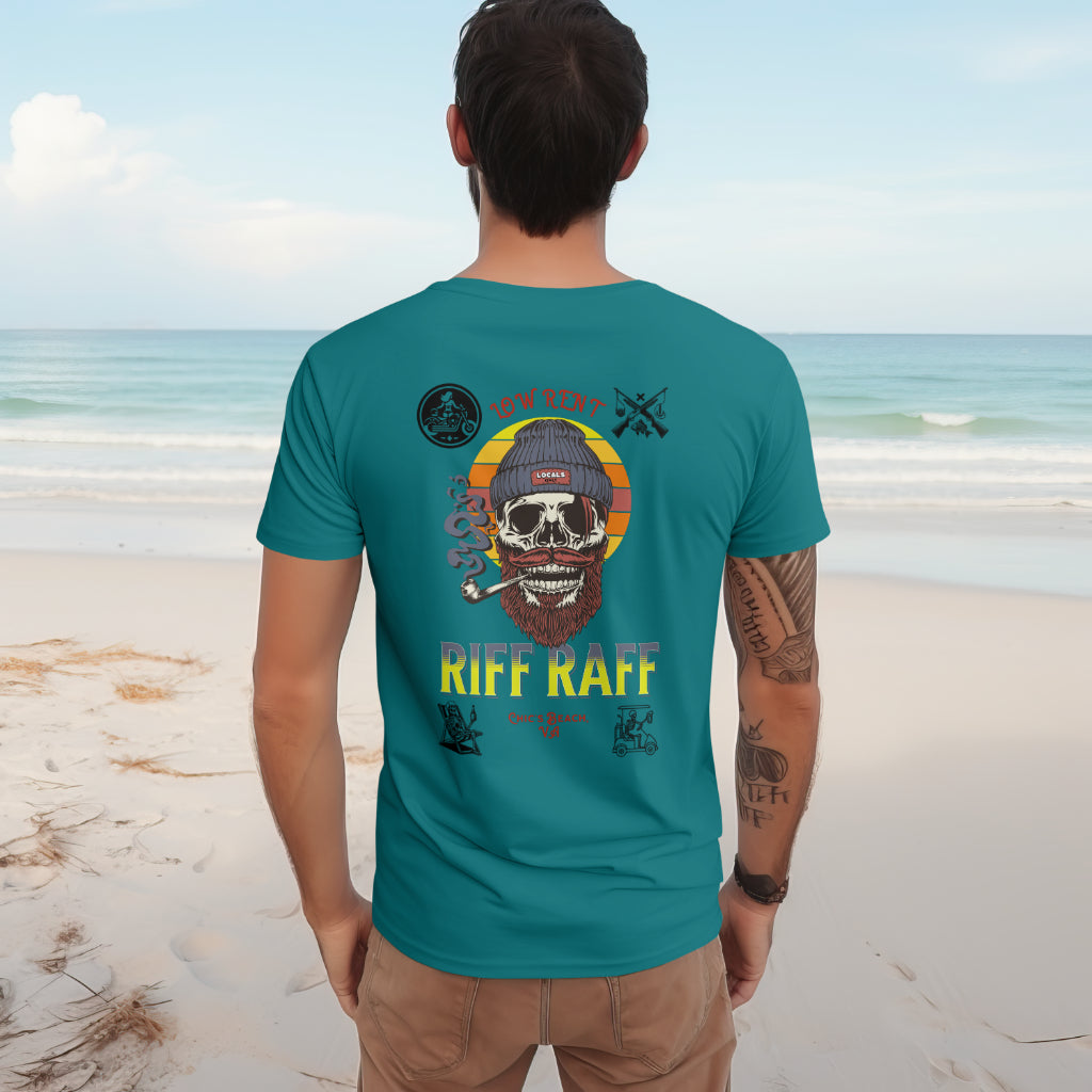 Low Rent Riff Raff Chic's Beach VA Locals Tee Shirt Chesapeake Beach Go Home