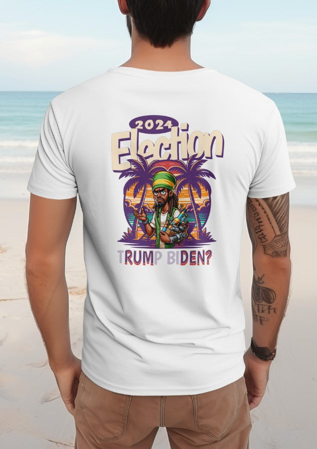 Rum Den? Funny 2024 Election Unisex Cotton Tee